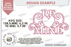 Valentine's Day Quote Laser Cut. Wall Decoration SVG Product Image 2
