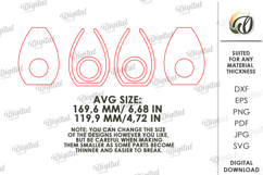3D Decorative Vase Laser Cut. Flower Holder SVG Product Image 2