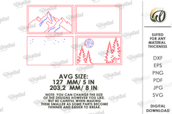 3D Nature Layered Wall Art Laser Cut. Wall Decor SVG Product Image 2