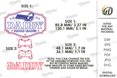 3D Personalized Dad Sign Laser Cut. Wall Decor SVG Product Image 2