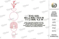 Boho Wall Hanging Decor Laser Cut. Wall Decor SVG Product Image 2