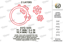Macrame Christmas Tree Ornament Laser Cut. Christmas SVG Product Image 2