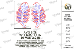 Embroidery Earrings Laser Cut. Embroidery Blank SVG Product Image 2