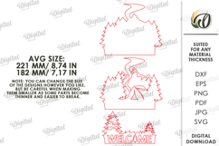 Travel Wall Decor Laser Cut. Wooden Travel Welcome Sign SVG Product Image 2
