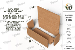 3D Planter Box Laser Cut. Hanging Planter SVG Product Image 2