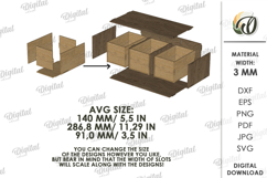 3D Boho Organizers Bundle Laser Cut. Jewelry Box SVG Product Image 9
