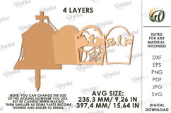 Halloween garden stake laser Cut. Halloween Decor SVG Product Image 2