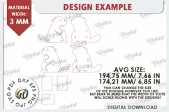 Wooden Cute Beaver Pen Holder Laser Cut. Phone Stand SVG Product Image 3
