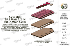 Valentine&#039;s Day Gift Ornament Laser Cut. Valentine Gift SVG Product Image 2