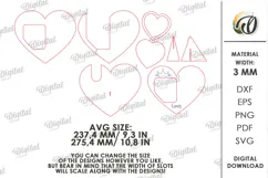Personalized Pet Paw Print Photo Frame Laser Cut. Pet SVG Product Image 2
