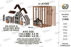 3D Family Home Decor Laser Cut. Stand Decor SVG Product Image 2