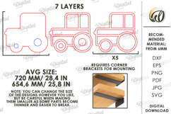 3D Wall Shelf Laser Cut. Display Shelf. Wall Decor SVG Product Image 2