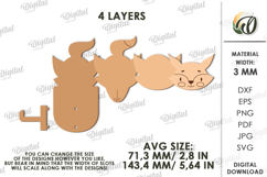 Towel hook Laser Cut. Fox SVG Product Image 2
