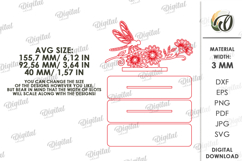 Floral Stand Decor Laser Cut. Standing Home Decor SVG Product Image 2
