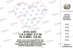 Wooden Heart Tag Laser Cut. Gift Tag SVG Product Image 2