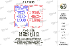 Halloween Wooden Tag Lasercut. Fabboolous SVG Product Image 2