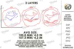 3D Summer Ornament Laser Cut. Wall Hanger SVG Product Image 2