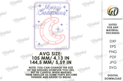 Christmas Card With Ornament Laser Cut. Christmas SVG Product Image 2