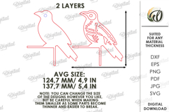 Halloween Skeleton Door Corner Lasercut. Halloween Decor SVG Product Image 2