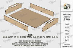 Serving Tray Laser Cut Design. Wooden Tray SVG Product Image 2