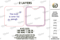 3D Pet Charcuterie Board Laser Cut. Pet Treat Plate SVG Product Image 2
