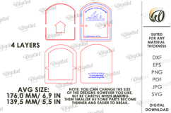3D Surprise Holder Laser Cut. Housewarming Gift SVG Product Image 2