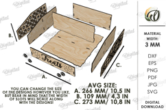 3D Pet Treats Storage Box Laser Cut. Pet Treat Holder SVG Product Image 2