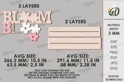 3D Spring Word Stand Laser Cut. Stand Decor SVG Product Image 2