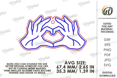 Valentine&#039;s Day Keychain Laser Cut. Valentine Keychain SVG Product Image 2