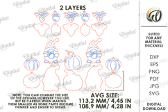 Fall garland Laser Cut. Fall Decor SVG Product Image 2