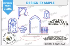Tooth Fairy Door Laser Cut. Kids Room Decoration SVG Product Image 3