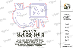 School Photo Zone Laser Cut. School Photo Booth Prop SVG Product Image 2
