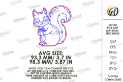 Halloween hook Laser Cut. Wall coat hook SVG. Squirrel Product Image 2