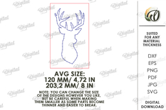 String Art Decor Laser Cut. Wall Decor. Deer SVG Product Image 2