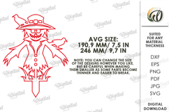 Halloween outdoor Shadow Decor laser Cut. Scarecrow SVG Product Image 2