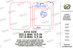 Mother's Day Kids Drawing Plaque Laser Cut. Mom Card SVG Product Image 2