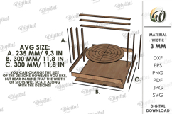 3D Desktop Balance Disk Laser Cut. Board Game SVG Product Image 2
