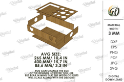 3D Cat Toy Box Laser Cut. Cat Storage Box SVG Product Image 2