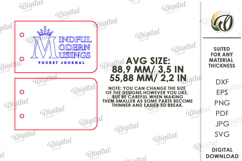 3D Mini Notepad Laser Cut. Pocket Notepad SVG Product Image 2