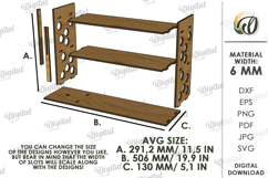 Kitchen Organizer Laser cut. Kitchen Decor SVG Product Image 2