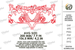Halloween Garland Laser Cut. Halloween Wall Decor SVG Product Image 2
