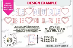 Valentine's Day Banner Laser Cut. Love Banner SVG. Be Mine Product Image 3