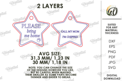 Personalized Pet Tag Laser Cut. Collar Tag. Pet Lover SVG Product Image 2