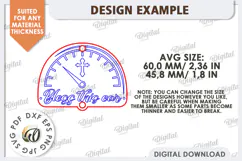 Christian Car Charm Laser Cut. Wood Car Charm. Religious SVG Product Image 2