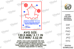 Christmas Greeting Card Laser Cut. Christmas SVG Product Image 2