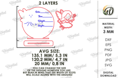 Personalized Baby Name Sign Laser Cut. Baby Birth Stats SVG Product Image 2