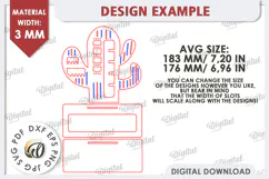 Jewelry Organizer Laser Cut. 3D Jewelry Stand SVG Product Image 2
