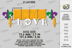 Mardi Gras Banner Laser Cut. Mardi Gras Wall Decor SVG Product Image 2