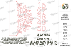 Personalized House Sign Laser Cut. House Number Plaque SVG Product Image 2