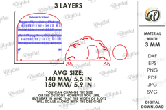 3D Religious Stand Decor Laser Cut. Standing Decor SVG Product Image 2